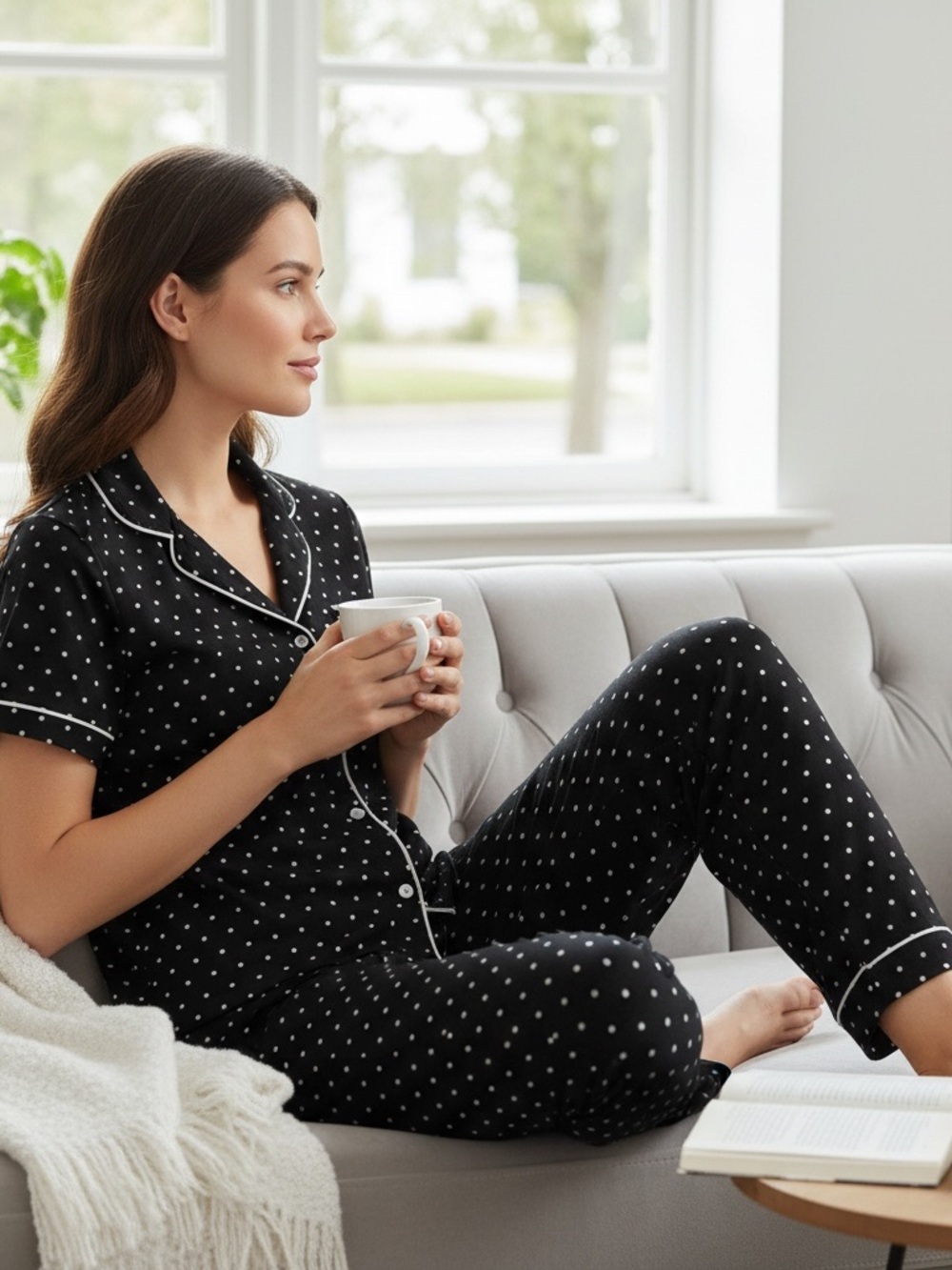 Love To Sleep Polka Dot Pajama Set